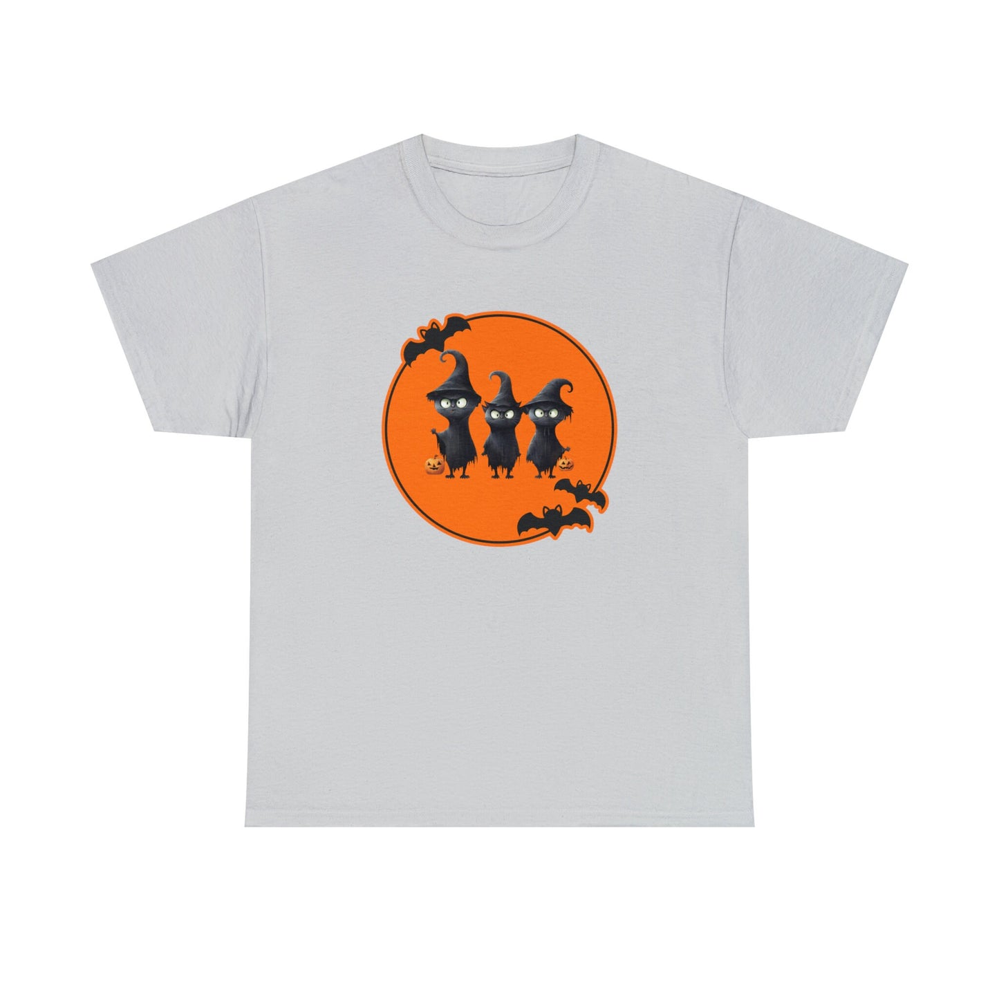 Halloween Cat Trio Spooky Witch Shirt, Fall Halloween Witch Cat Shirt - Spooky Seasonal Graphic Tee, Spooky Vibe