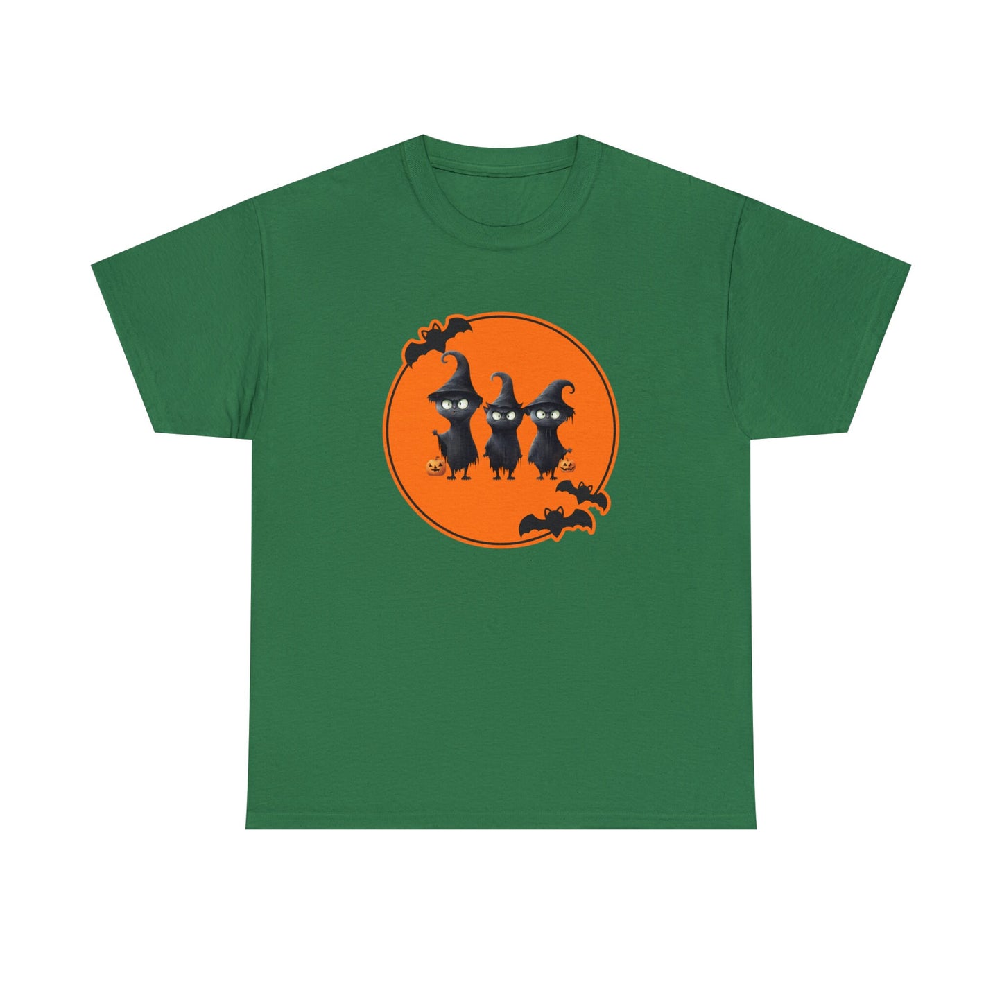 Halloween Cat Trio Spooky Witch Shirt, Fall Halloween Witch Cat Shirt - Spooky Seasonal Graphic Tee, Spooky Vibe