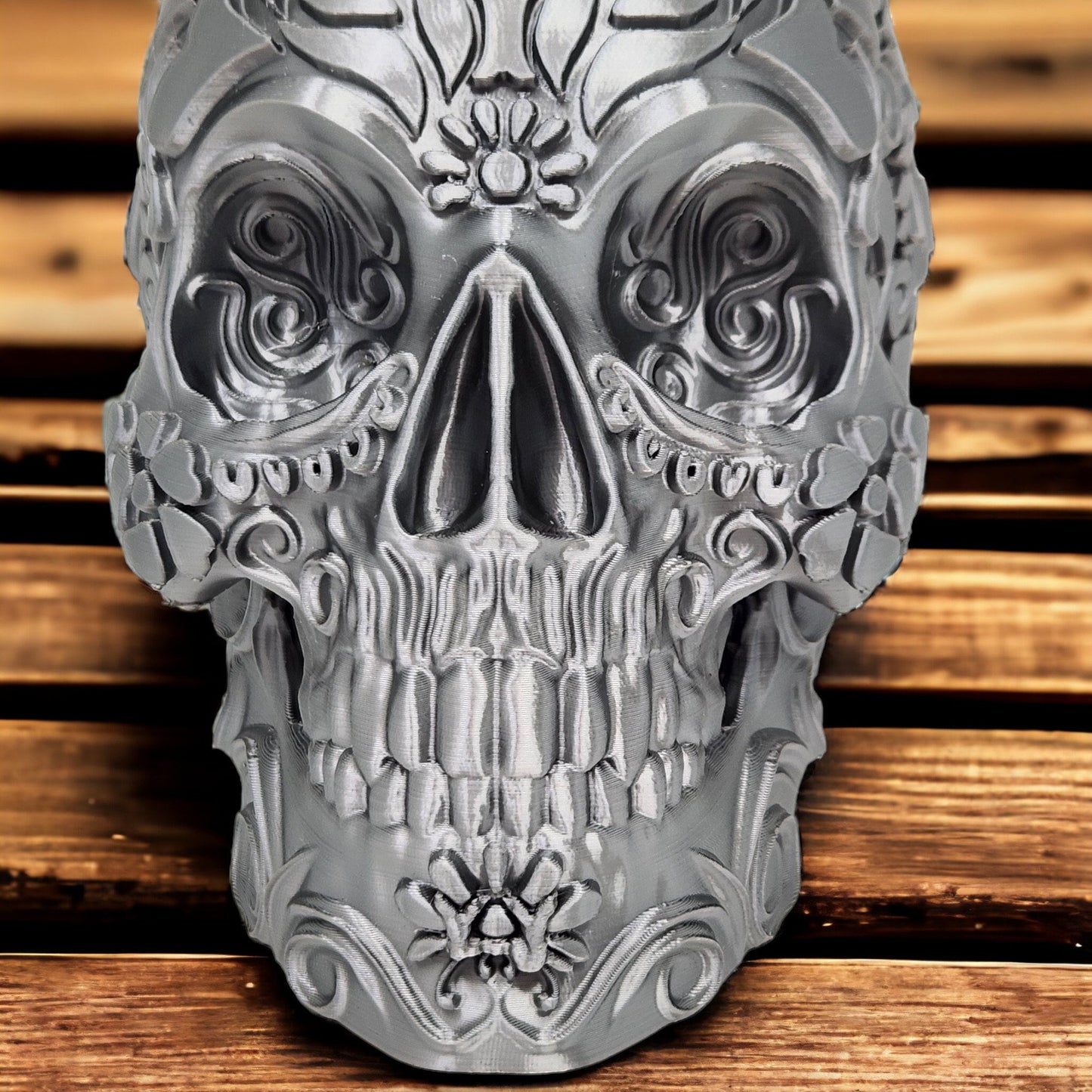 3D Printed Planter Skull Calavera Sugar - Unique Day of the Dead Decor