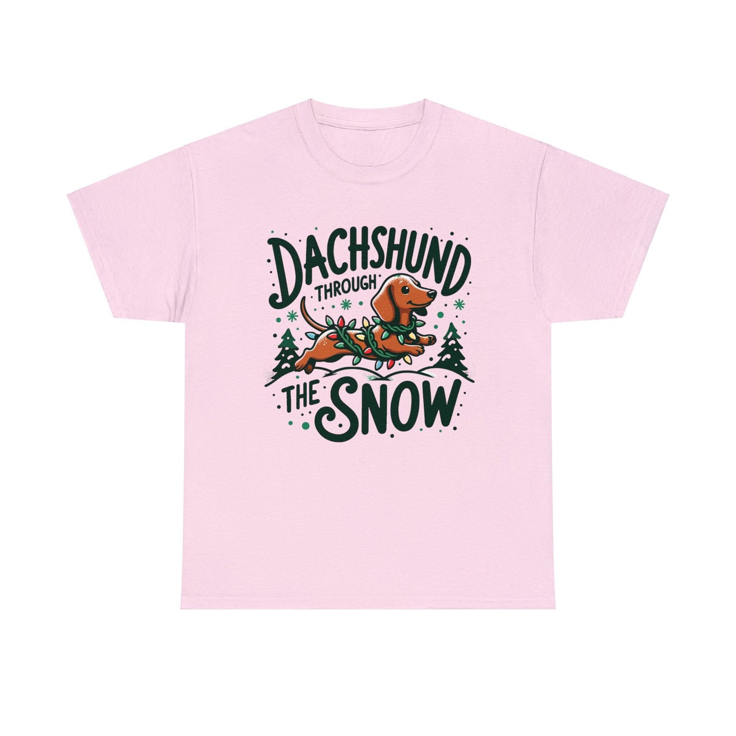 Dachshund Through the Snow T-Shirt - A Wiener Wonderland Adventure