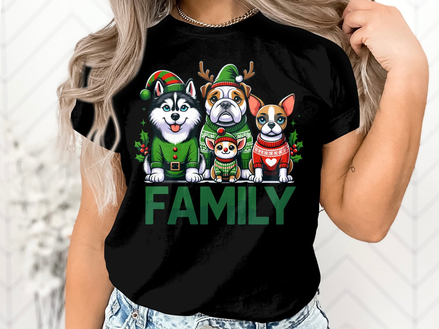 Family Dog Christmas Shirt - Celebrate the Holidays with Your Furry Friend