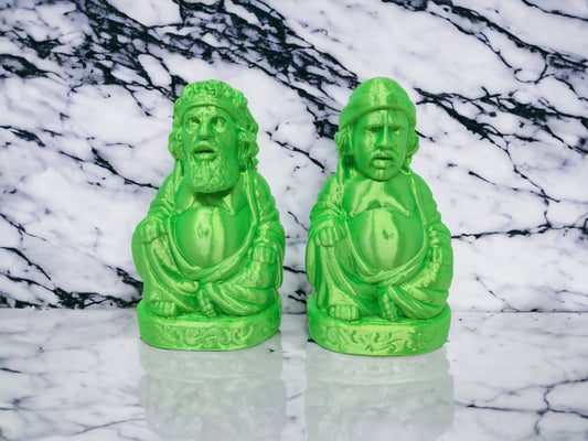 3D Printed Cheech Marin & Chong Buddha Models - Unique Collectibles