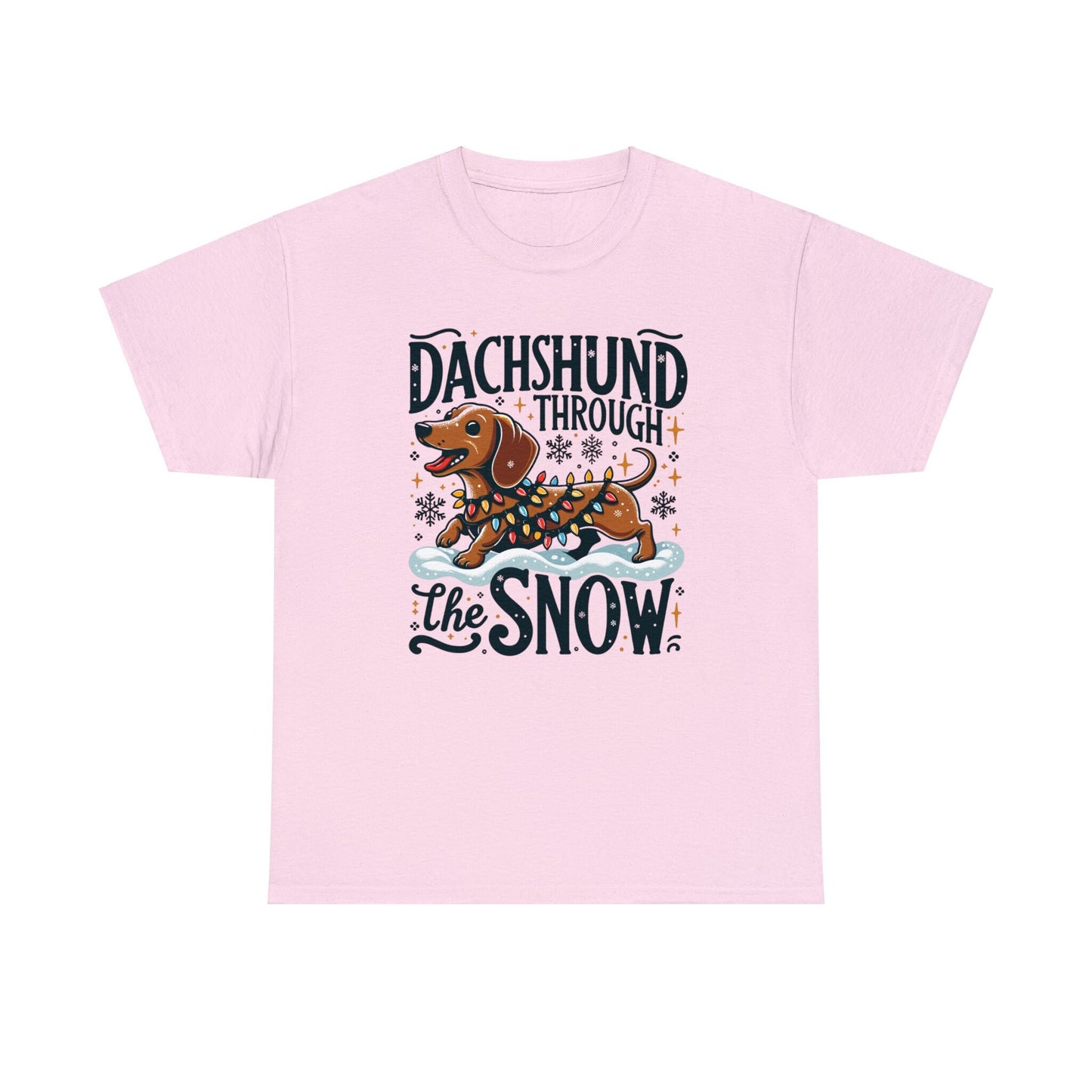 Dachshund Through the Snow T-Shirt - A Wiener Wonderland Adventure