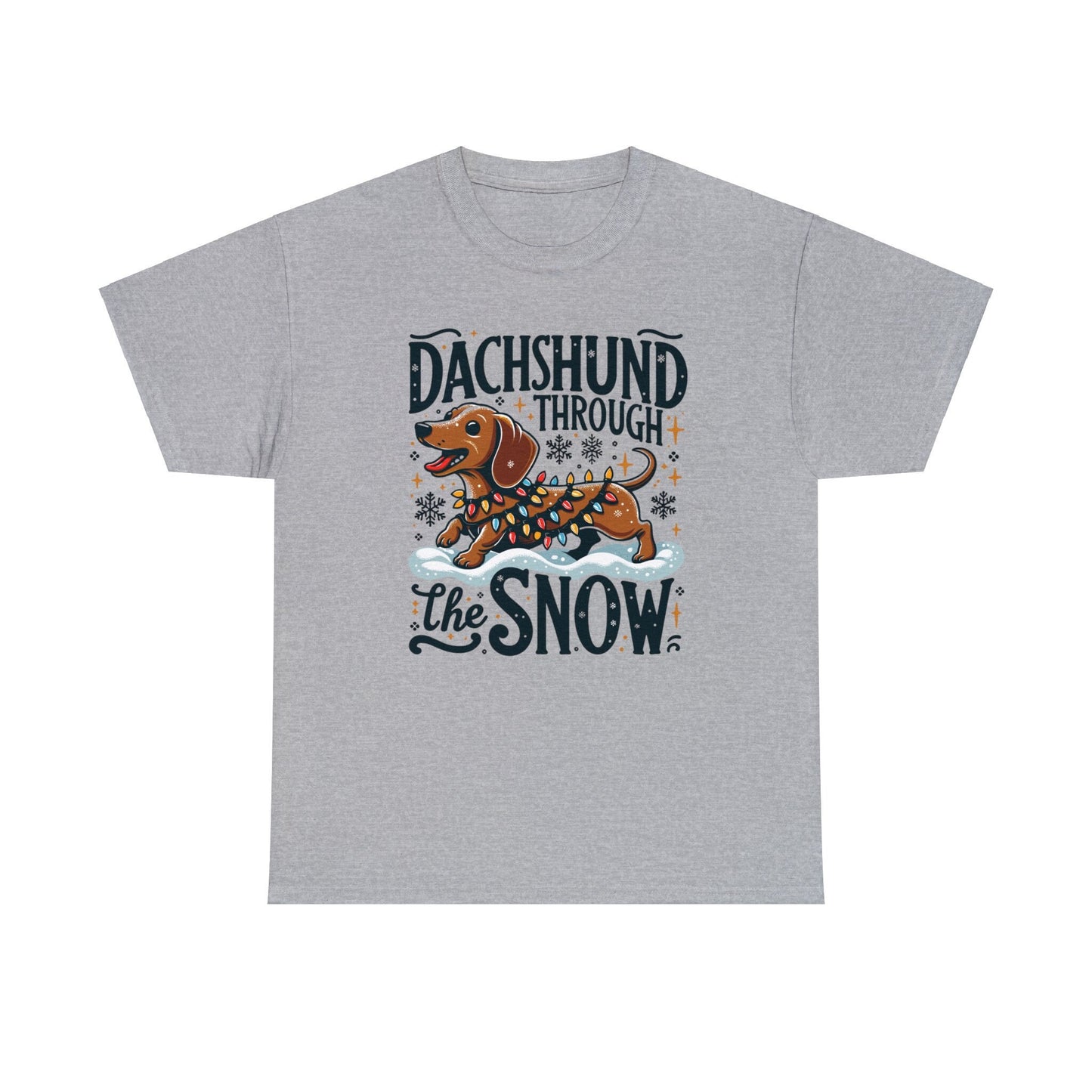 Dachshund Through the Snow T-Shirt - A Wiener Wonderland Adventure