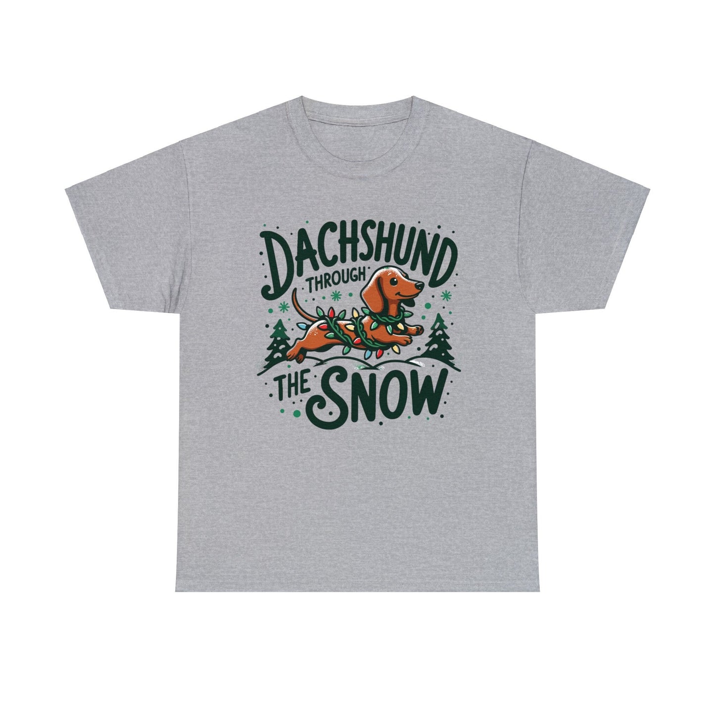 Dachshund Through the Snow T-Shirt - A Wiener Wonderland Adventure