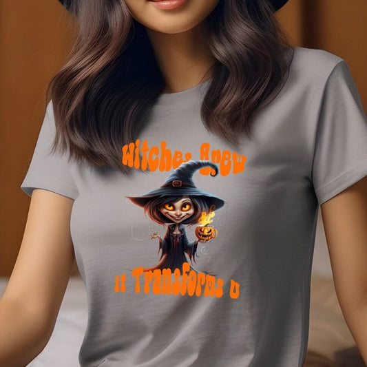 Celebrate Halloween with a Magical Witches Brew Transforms U T-Shirt - Coffee Lovers Gift - Trendy Coffee Shirt