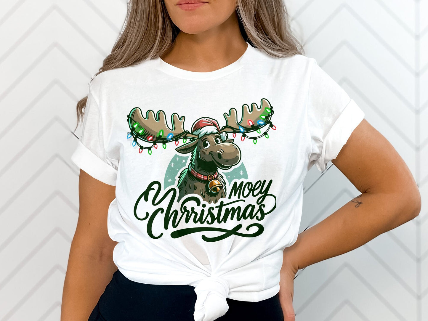 Moose Mooey Christmas Shirt - Celebrate with a Jolly Twist!