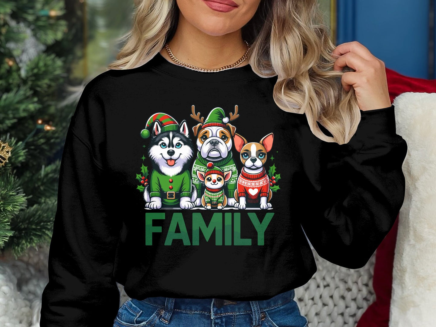 Family Dog Christmas Shirt - Celebrate the Holidays with Your Furry Friend