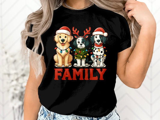 Family Dog Christmas Shirt - Celebrate the Holidays with Your Furry Friend