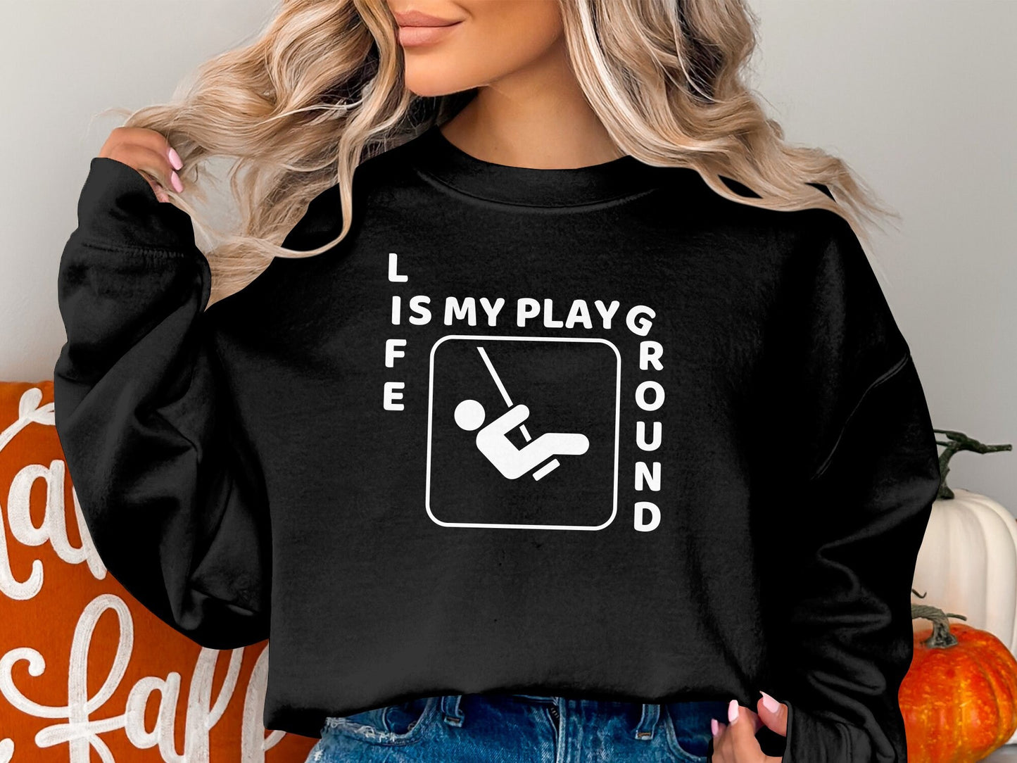 Life Is My Playground Funny T-Shirt - Perfect for Teachers, Moms, and Kids!