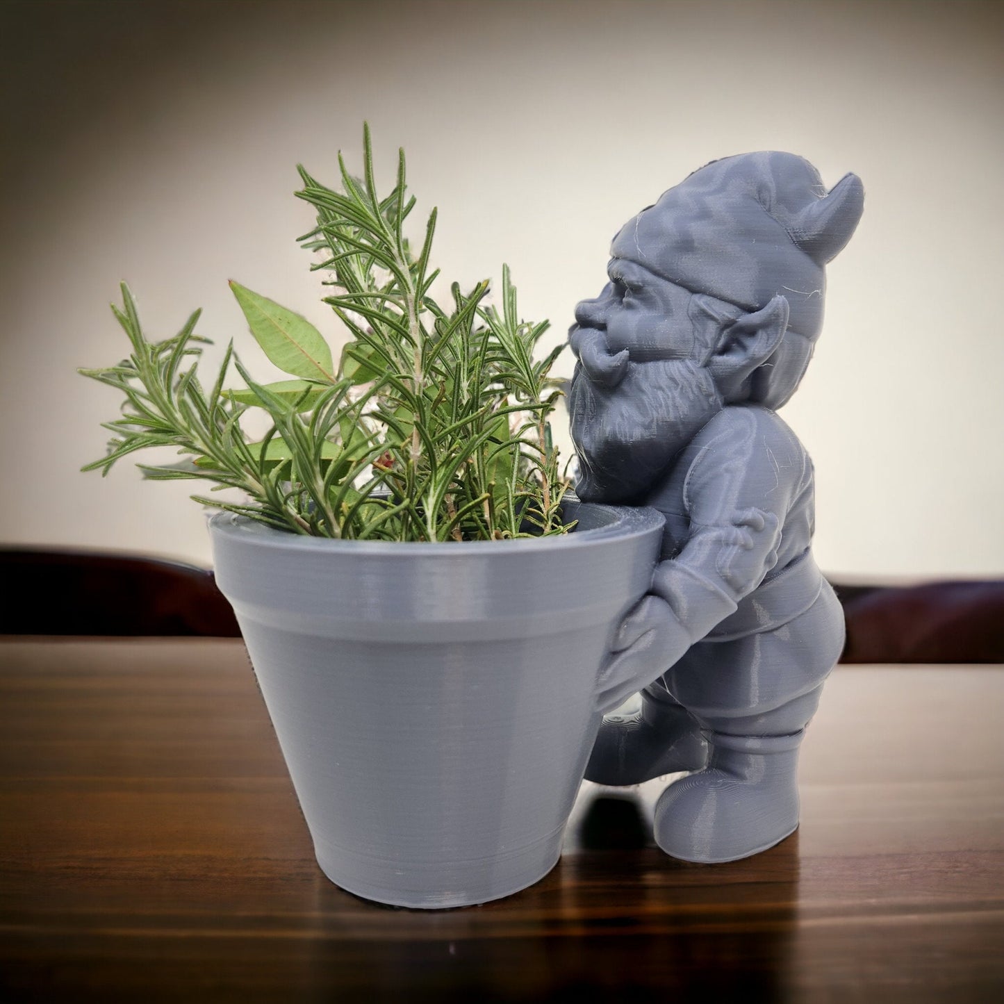 Garden Gnome 3D-Printed Succulent Pot - Unique Christmas Gift, Garden Gnome, Succulent Pot, Planter, Gnome Planters