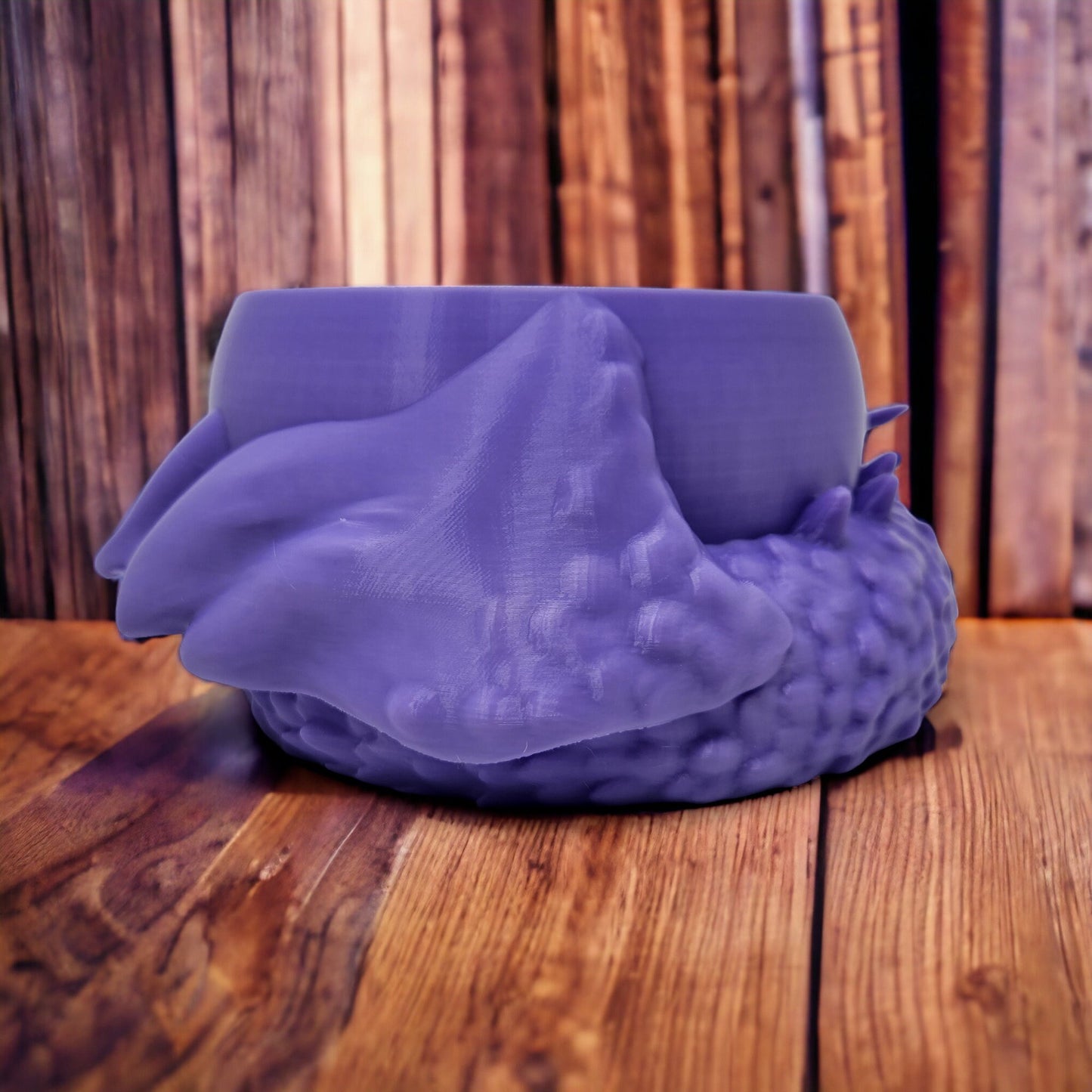 Sleeping Dragon 3D-Printed Yarn Bowl - Perfect for Crochet and Knitting | Trinkets, Candy, Jewelry, or Coins