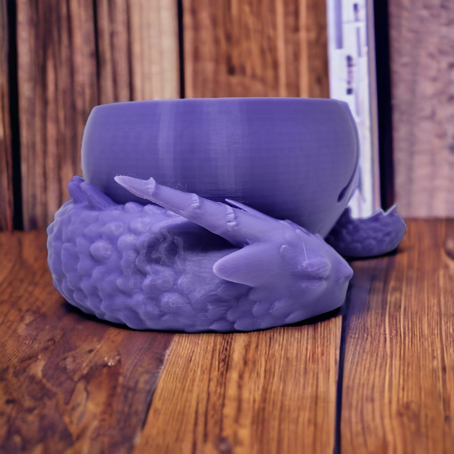 Sleeping Dragon 3D-Printed Yarn Bowl - Perfect for Crochet and Knitting | Trinkets, Candy, Jewelry, or Coins