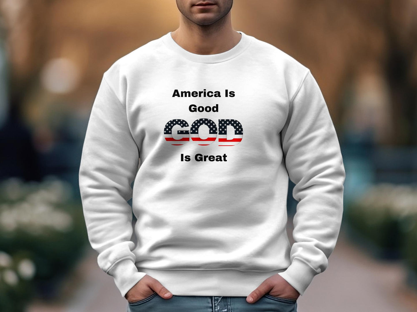 America Is Good, God Is Great Shirt - Patriotic Christian Tee