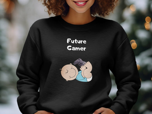 Future Gamer Shirt - Funny Baby Video Games Tee geekery t shirt for men women gamers gift geek t-shirt