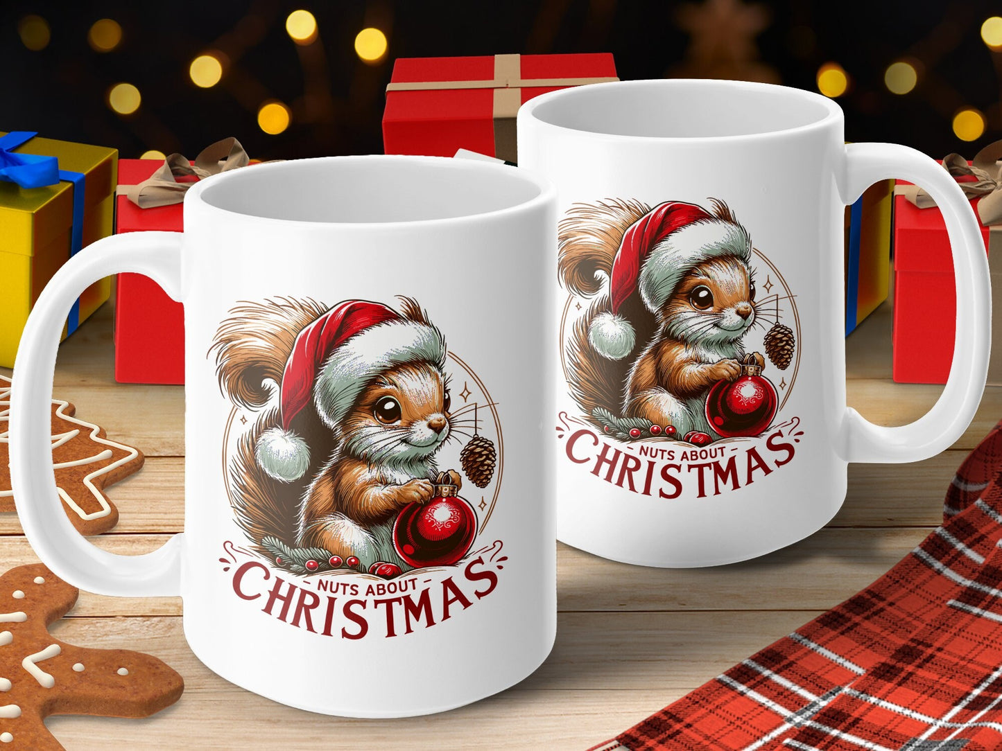 Nuts About Christmas Squirrel Shirt - Spread Holiday Cheer with a Nutty Twist