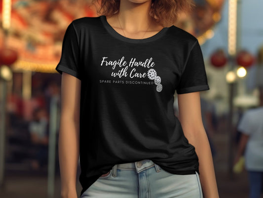 Fragile Handle with Care Funny Retirement T-Shirt Tee Men Women Ladies Gift Idea Present Retire Retirement Gifts Senior Citizen