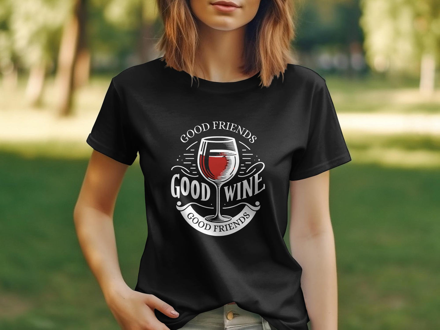 Good Friends Good Wine Good Times Shirt, Drinking Shirt, Weekend Shirt, Vacation Shirt, Cute Tshirt, Tshirt for Women, Mom Shirt