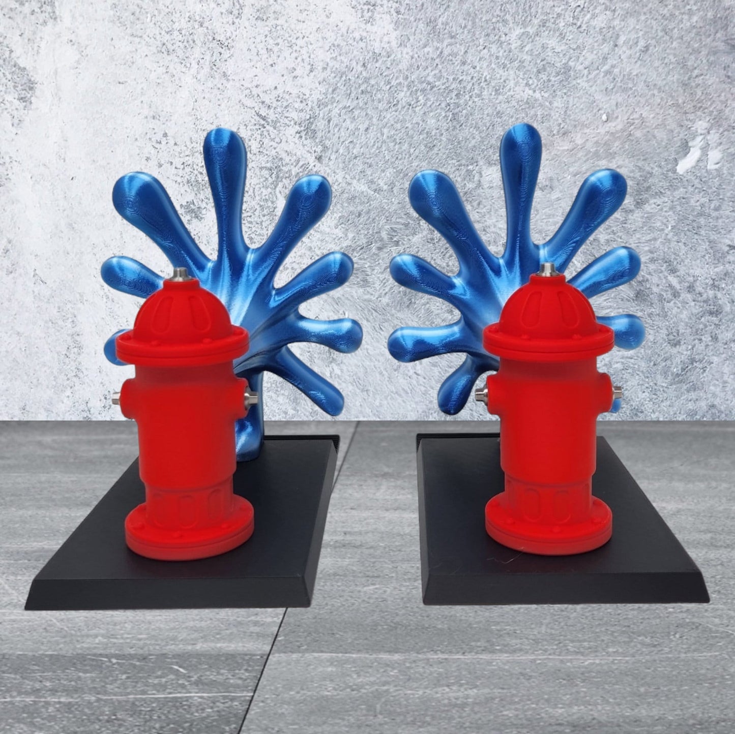 Fire Hydrant Bookends - Unique Urban Chic 3D Printed Decor for Your Bookshelf or Office, Fire Fighter, Fireman