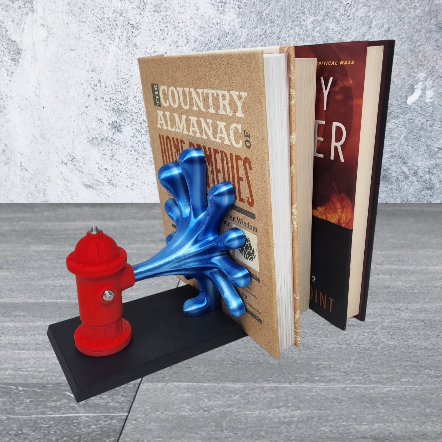 Fire Hydrant Bookends - Unique Urban Chic 3D Printed Decor for Your Bookshelf or Office, Fire Fighter, Fireman